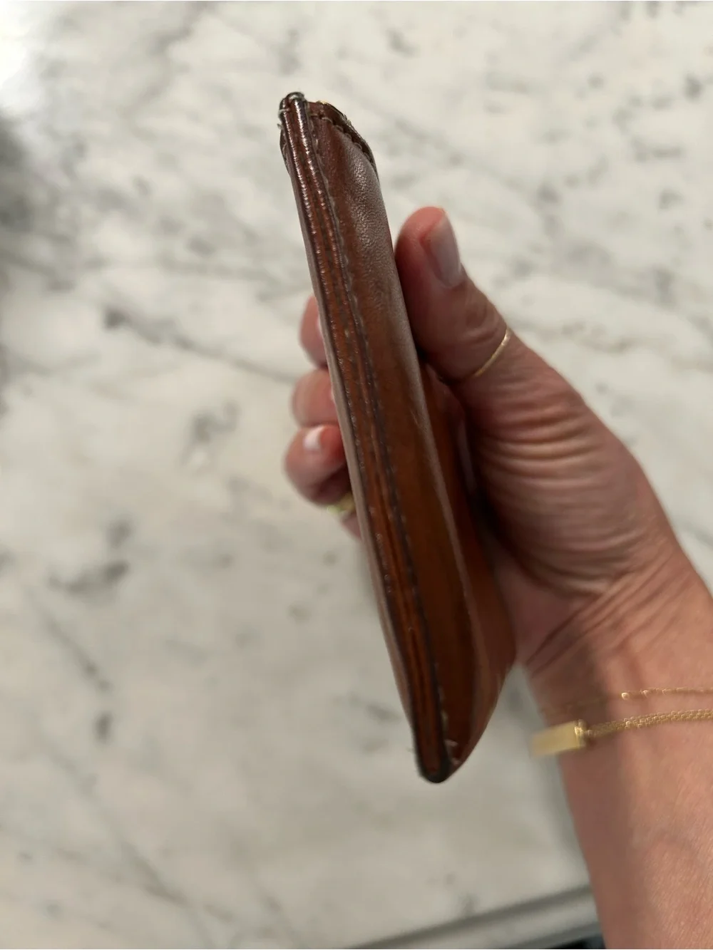 Clare V. Corner Zip Wallet in Miel